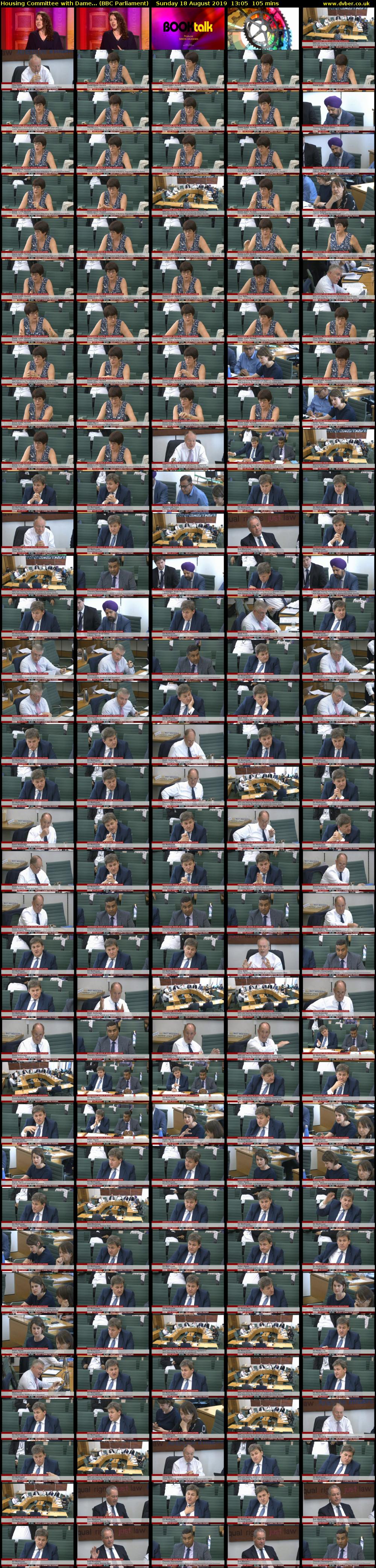 Housing Committee with Dame... (BBC Parliament) Sunday 18 August 2019 13:05 - 14:50