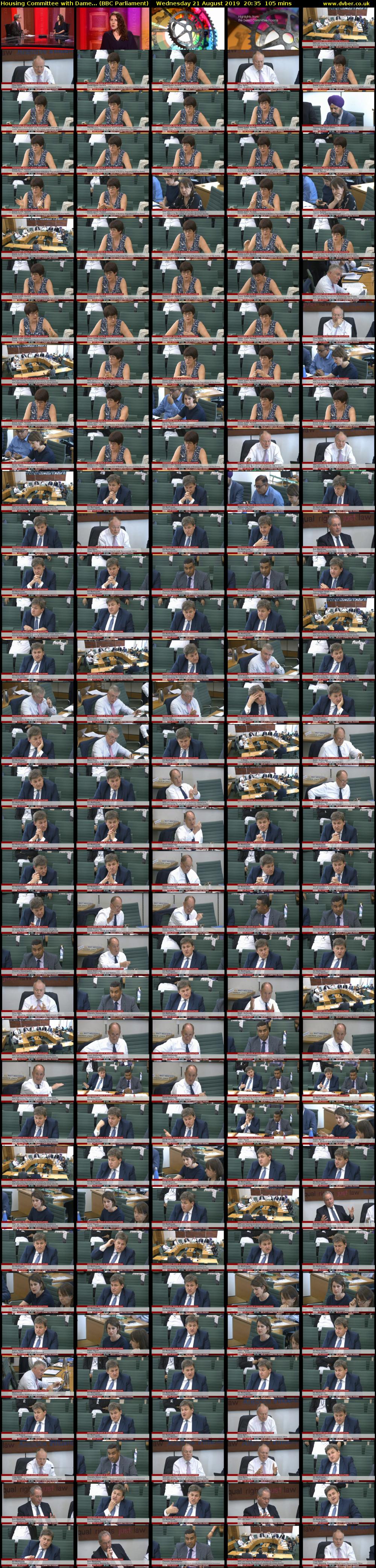 Housing Committee with Dame... (BBC Parliament) Wednesday 21 August 2019 20:35 - 22:20
