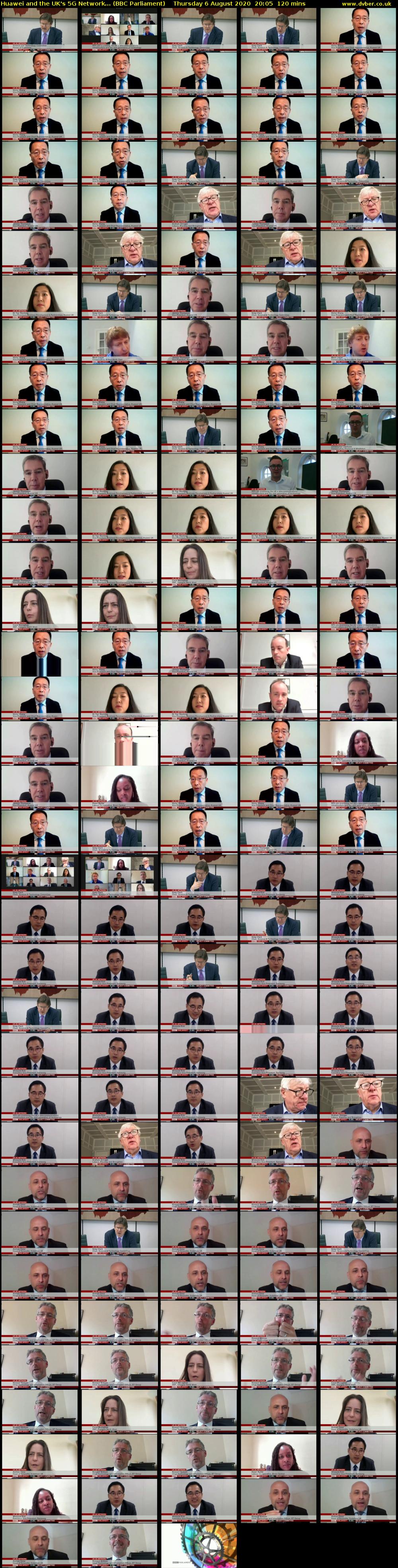 Huawei and the UK's 5G Network... (BBC Parliament) Thursday 6 August 2020 20:05 - 22:05