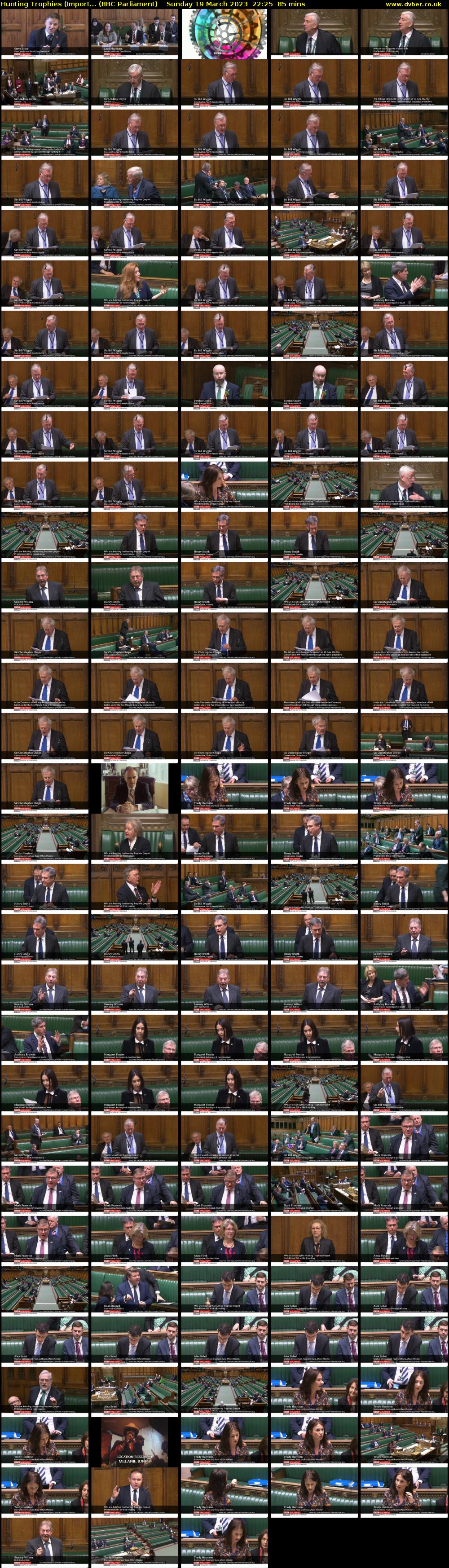 Hunting Trophies (Import... (BBC Parliament) Sunday 19 March 2023 22:25 - 23:50
