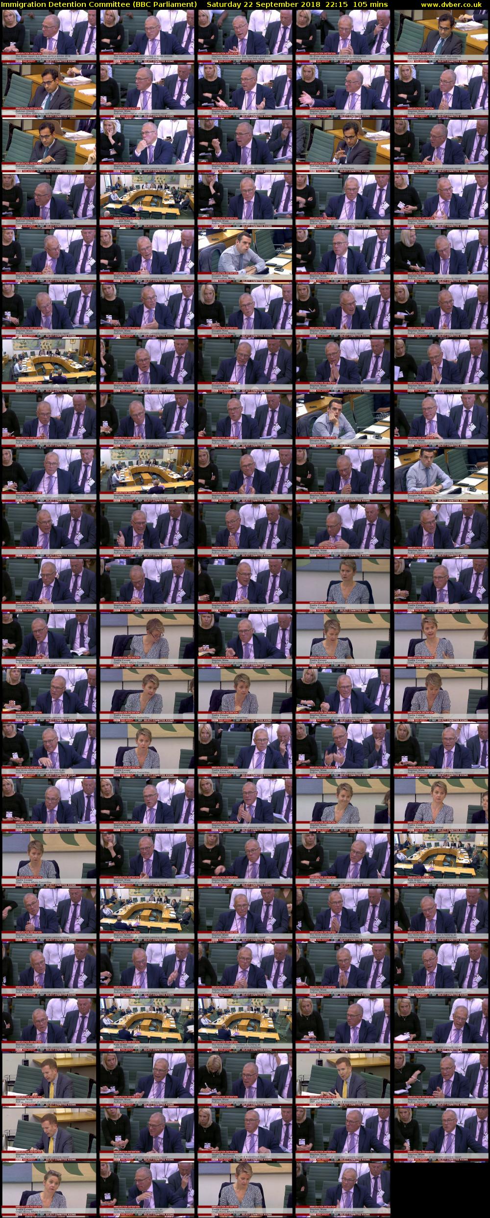 Immigration Detention Committee (BBC Parliament) Saturday 22 September 2018 22:15 - 00:00