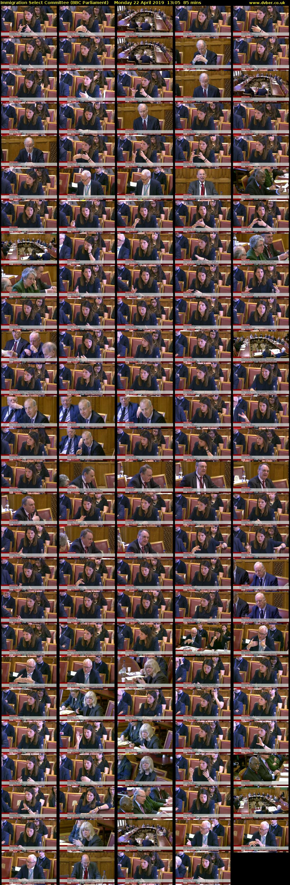 Immigration Select Committee (BBC Parliament) Monday 22 April 2019 13:05 - 14:30