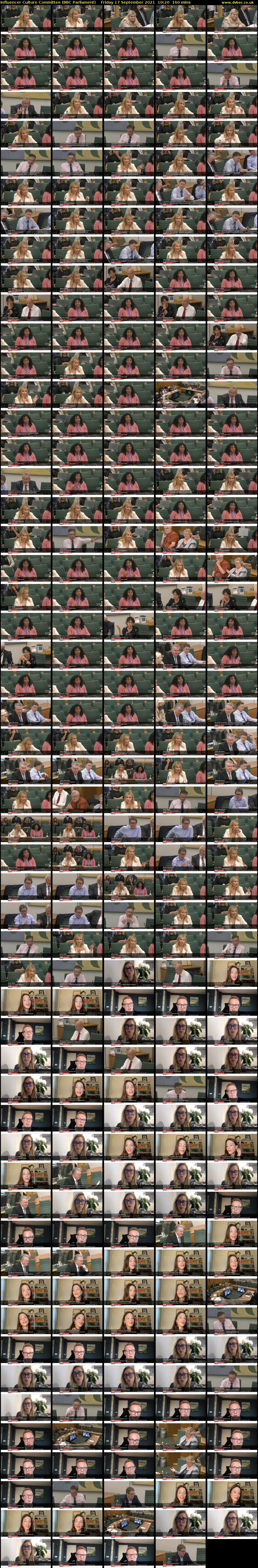 Influencer Culture Committee (BBC Parliament) Friday 17 September 2021 10:20 - 13:00