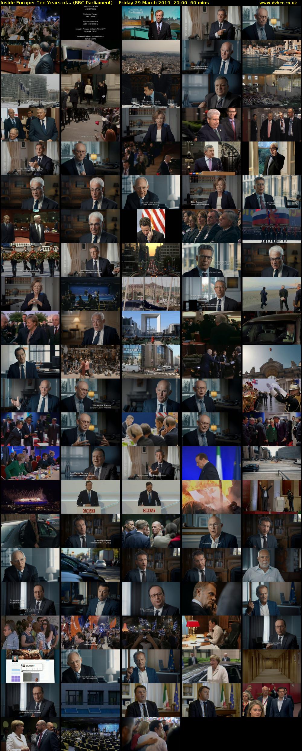 Inside Europe: Ten Years of... (BBC Parliament) Friday 29 March 2019 20:00 - 21:00