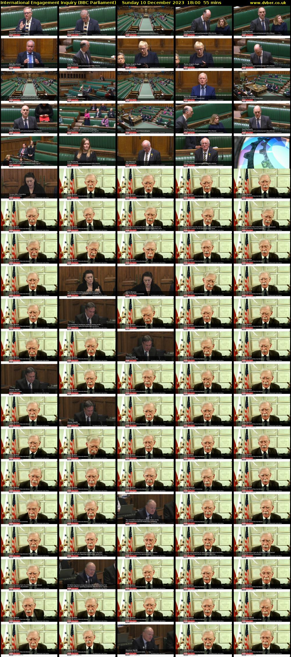 International Engagement Inquiry (BBC Parliament) Sunday 10 December 2023 18:00 - 18:55