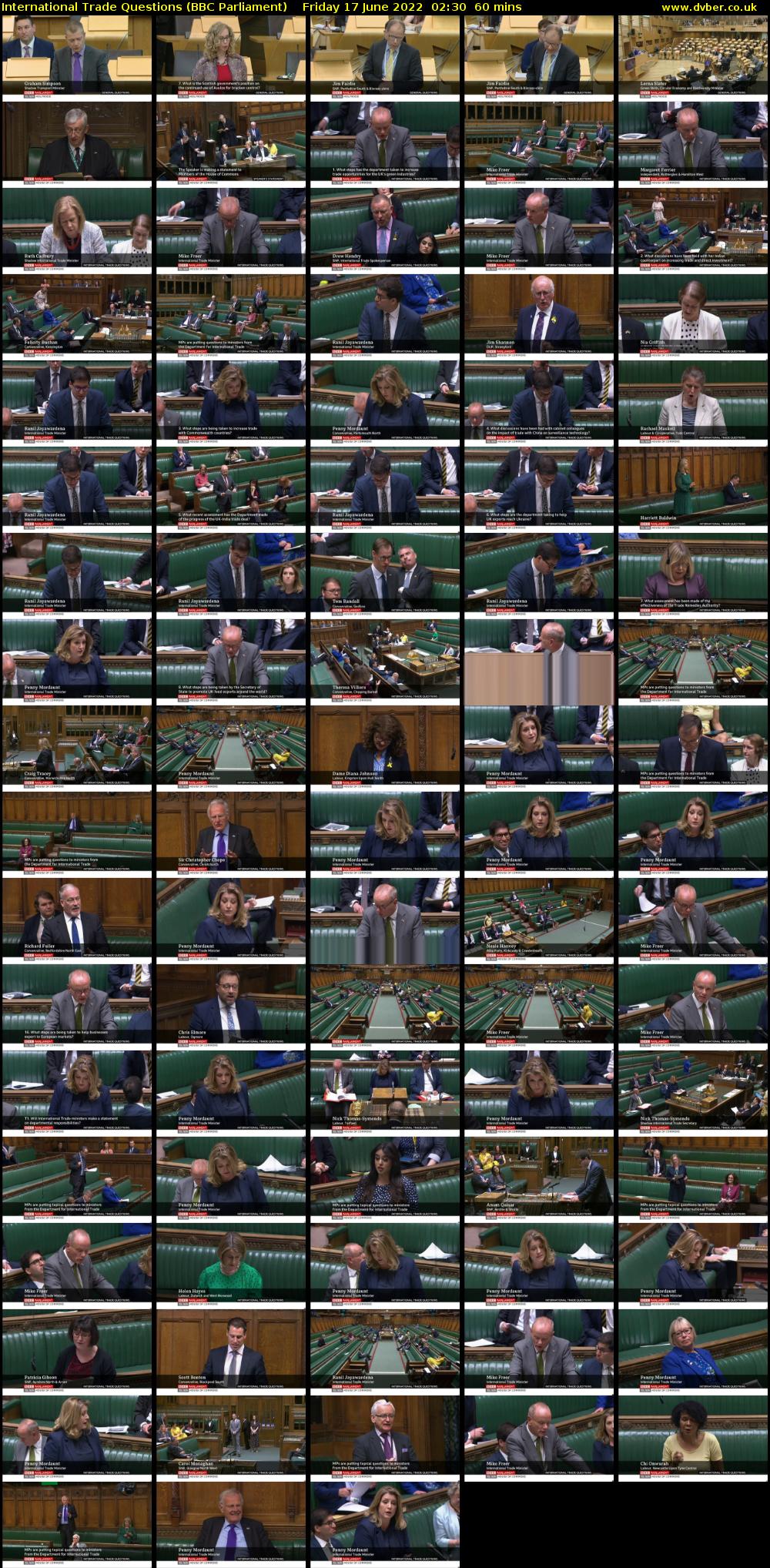 International Trade Questions (BBC Parliament) Friday 17 June 2022 02:30 - 03:30