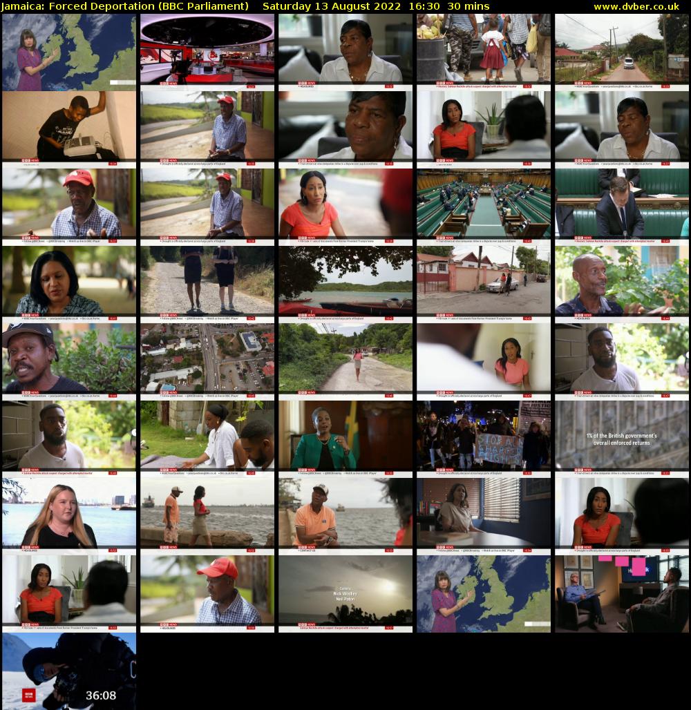 Jamaica: Forced Deportation (BBC Parliament) Saturday 13 August 2022 16:30 - 17:00
