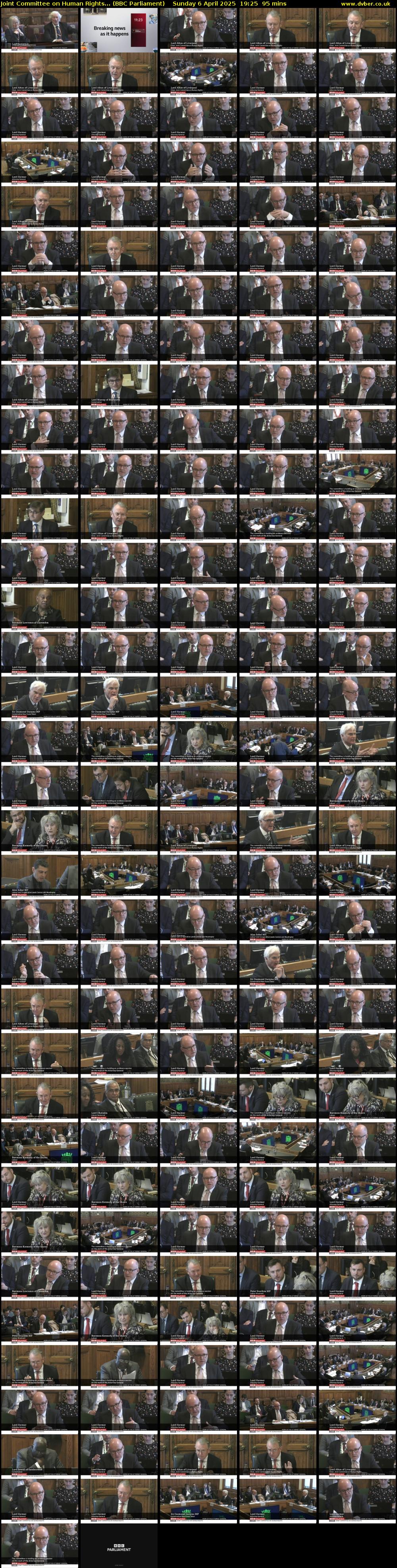 Joint Committee on Human Rights... (BBC Parliament) Sunday 6 April 2025 19:25 - 21:00