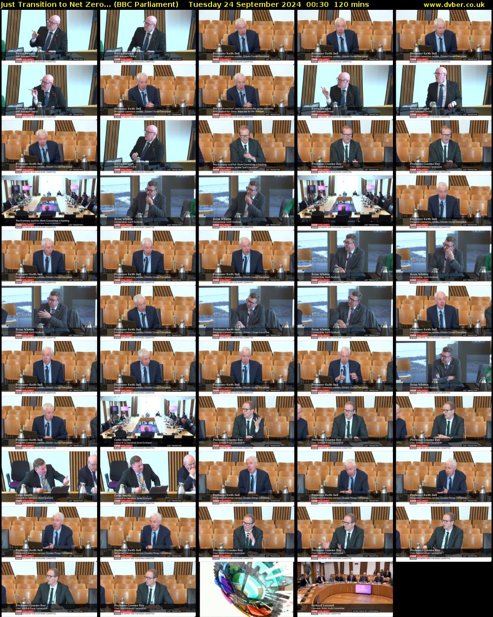 Just Transition to Net Zero... (BBC Parliament) Tuesday 24 September 2024 00:30 - 02:30