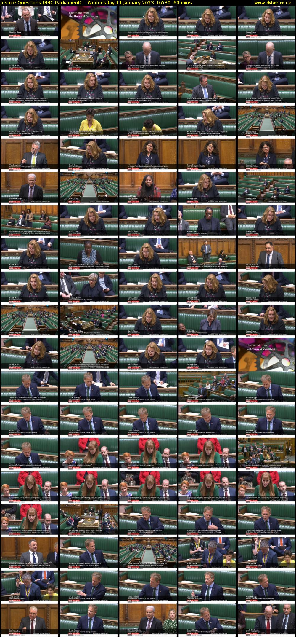 Justice Questions (BBC Parliament) Wednesday 11 January 2023 07:30 - 08:30