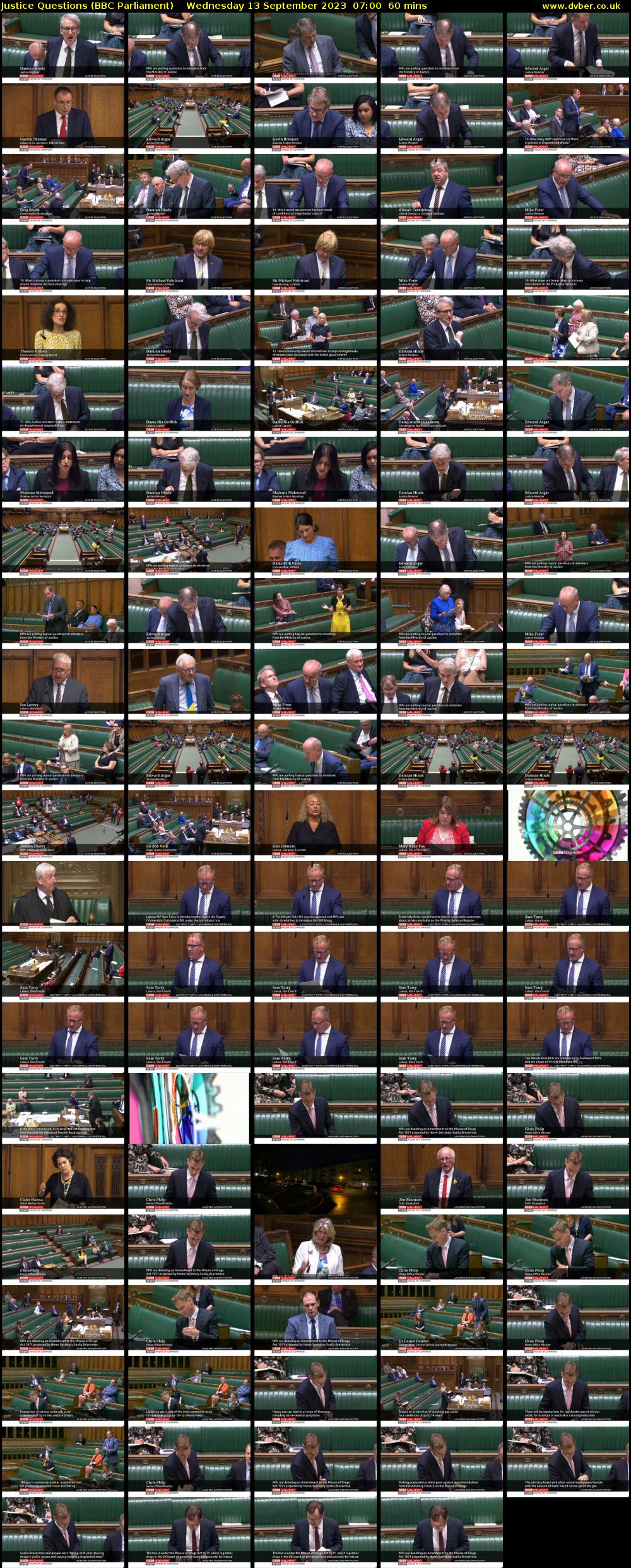 Justice Questions (BBC Parliament) Wednesday 13 September 2023 07:00 - 08:00