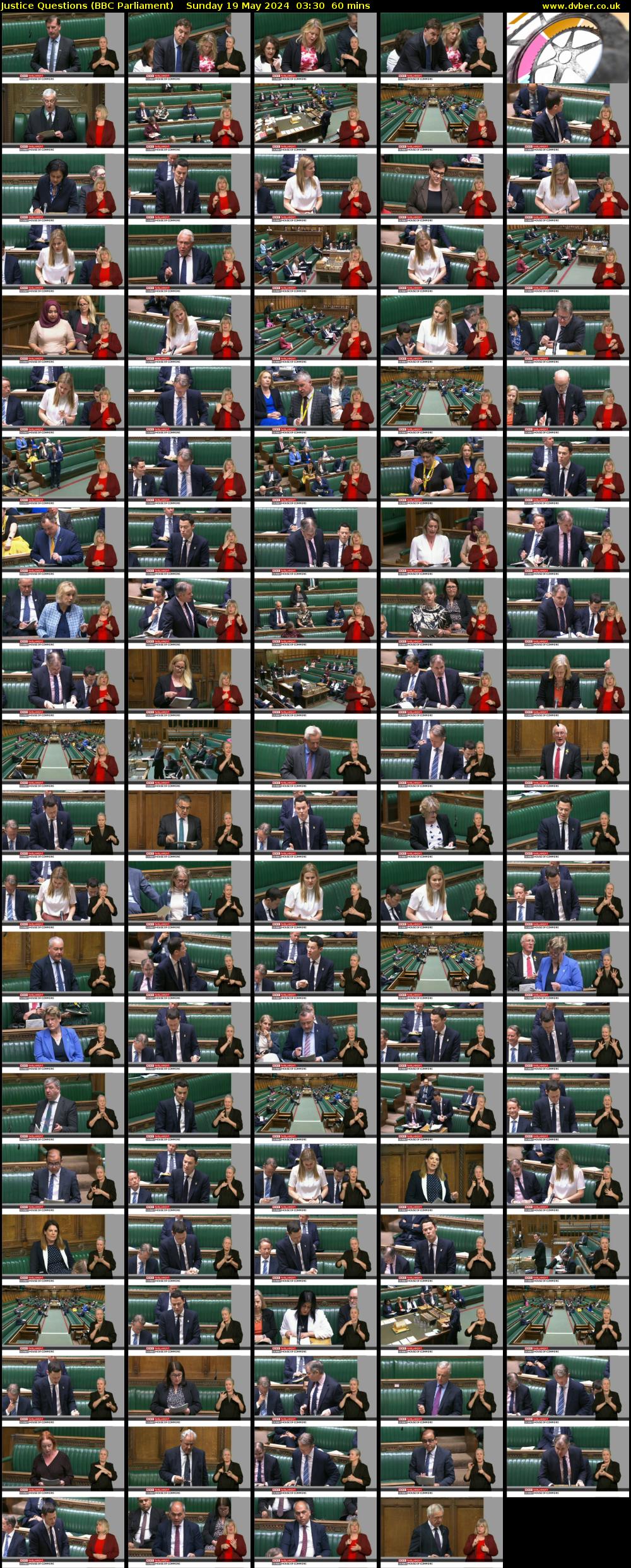 Justice Questions (BBC Parliament) Sunday 19 May 2024 03:30 - 04:30