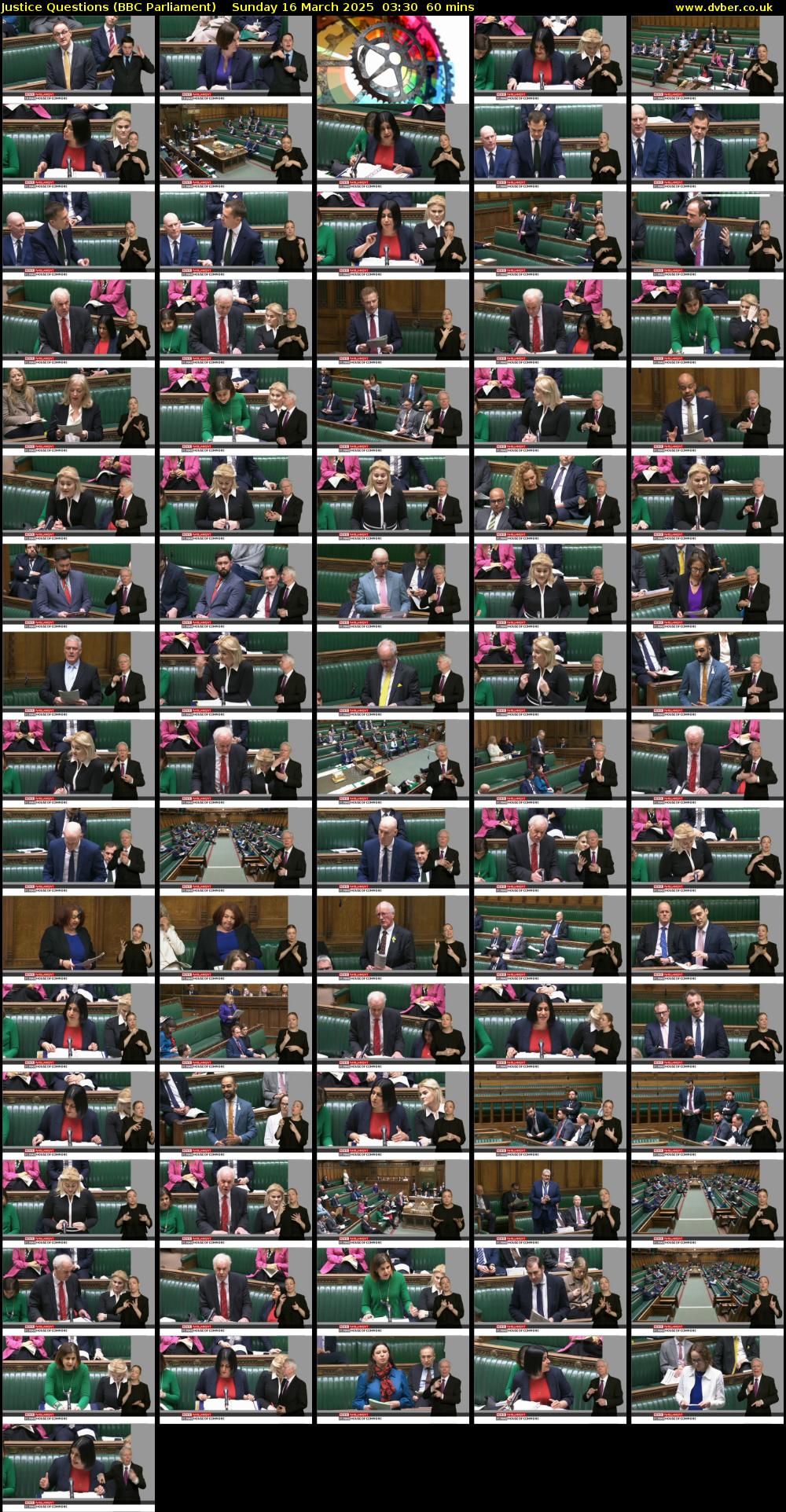 Justice Questions (BBC Parliament) Sunday 16 March 2025 03:30 - 04:30