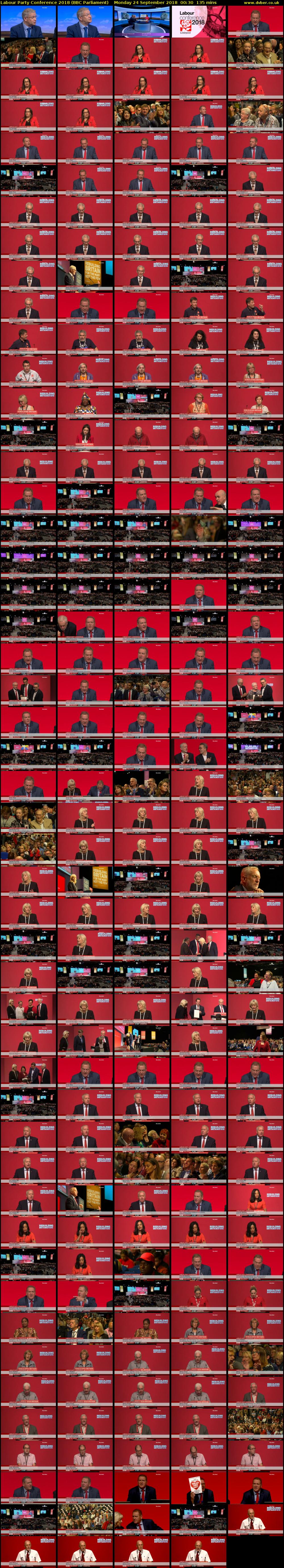 Labour Party Conference 2018 (BBC Parliament) Monday 24 September 2018 00:30 - 02:45