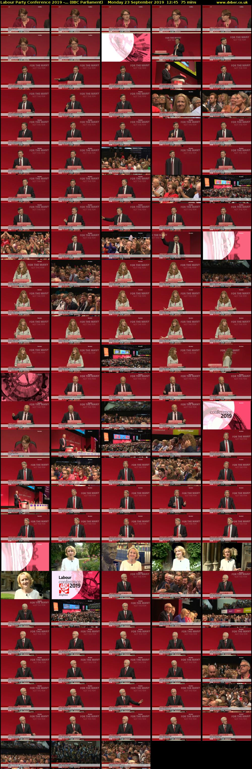 Labour Party Conference 2019 -... (BBC Parliament) Monday 23 September 2019 12:45 - 14:00
