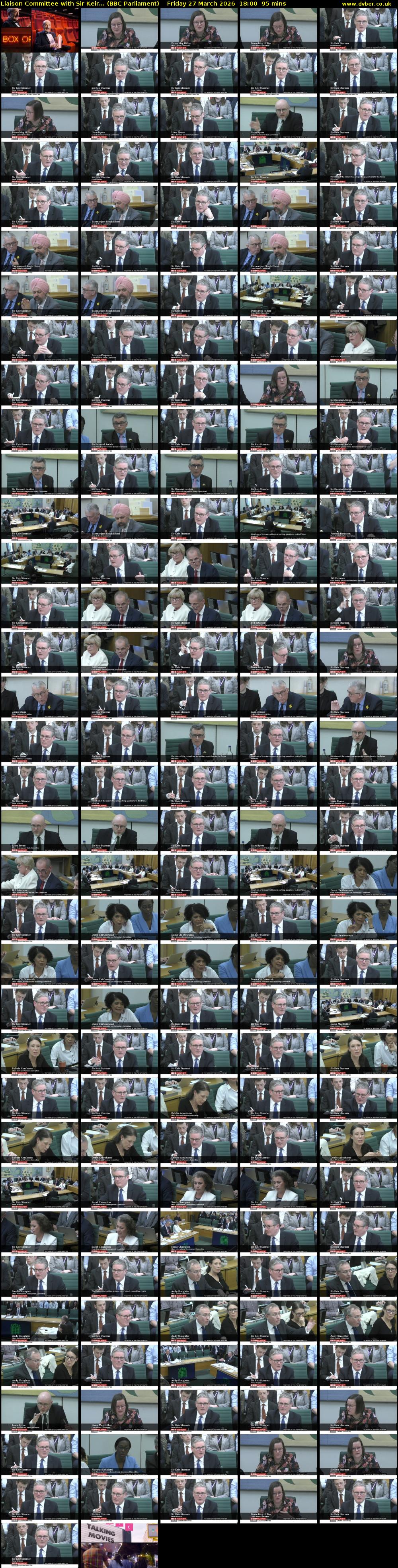 Liaison Committee with Sir Keir... (BBC Parliament) Friday 27 March 2026 18:00 - 19:35