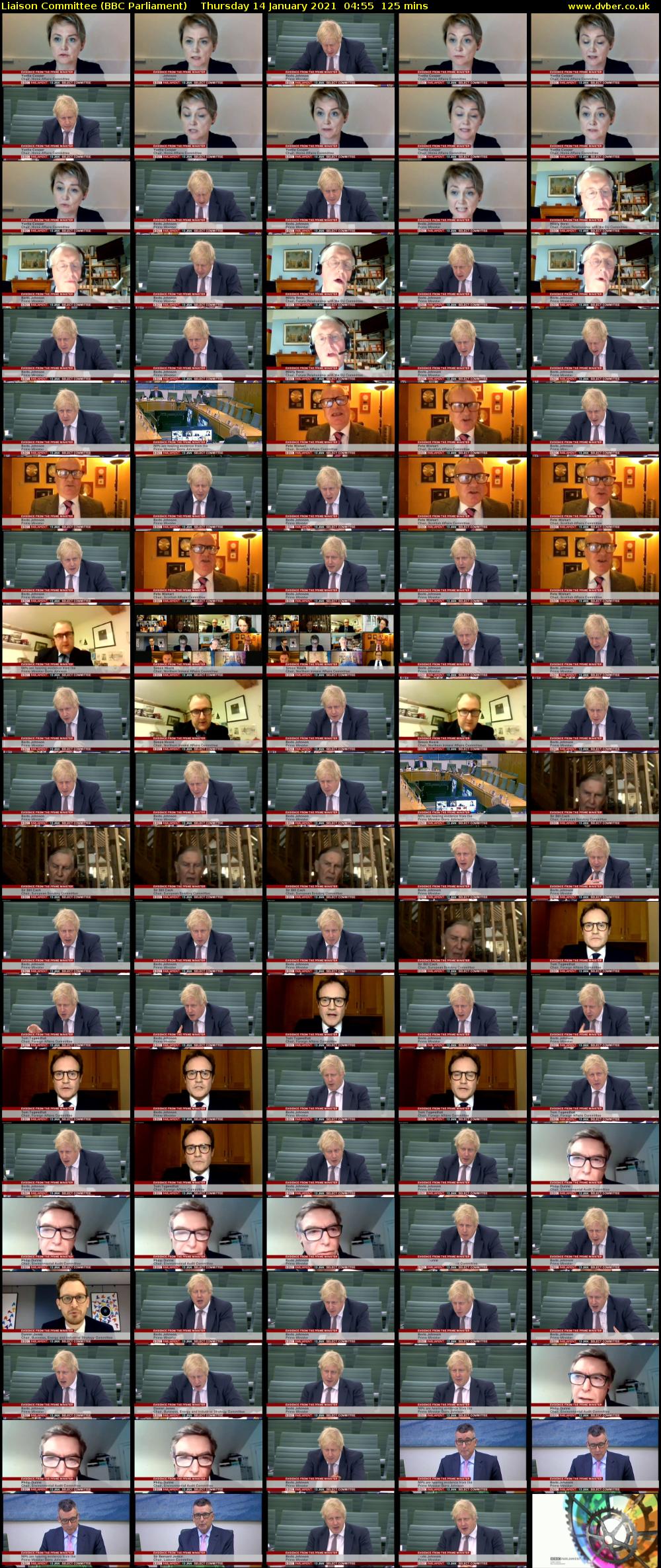 Liaison Committee (BBC Parliament) Thursday 14 January 2021 04:55 - 07:00