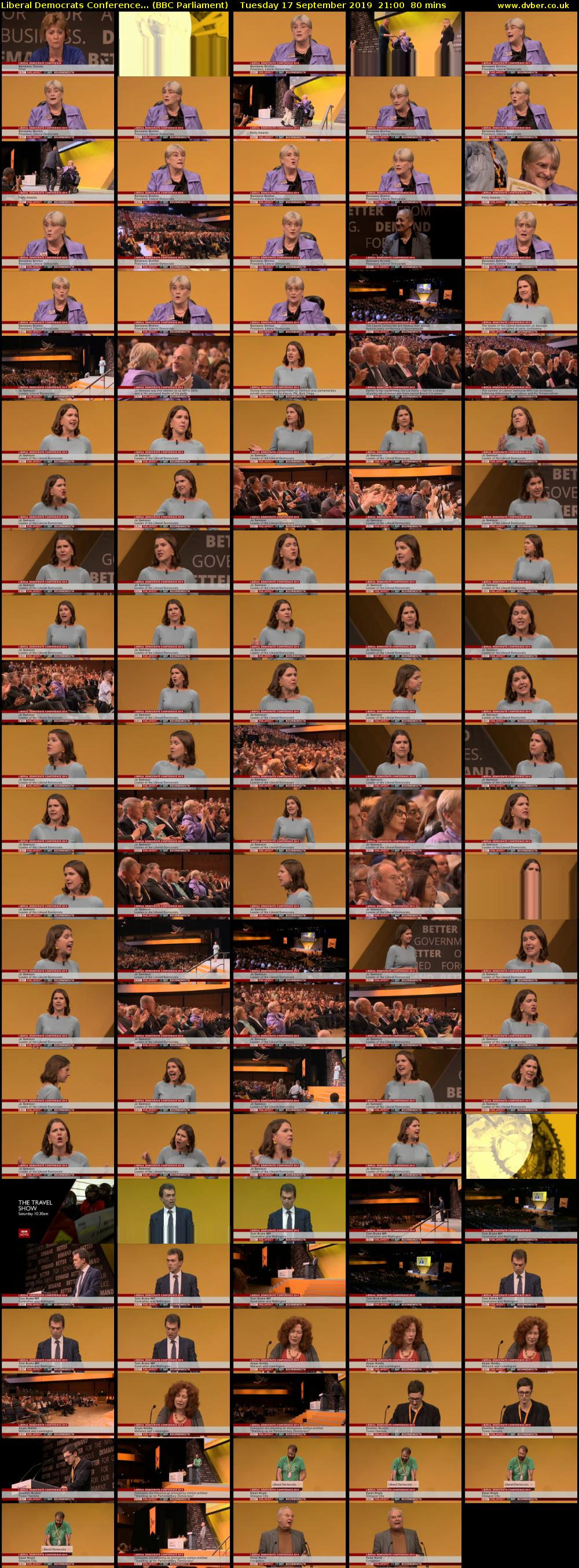 Liberal Democrats Conference... (BBC Parliament) Tuesday 17 September 2019 21:00 - 22:20