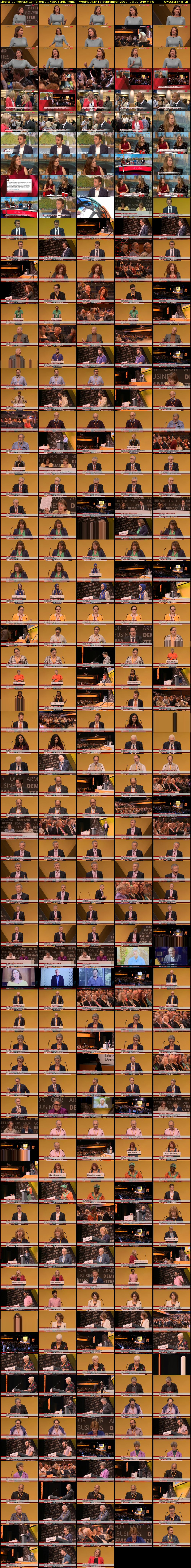 Liberal Democrats Conference... (BBC Parliament) Wednesday 18 September 2019 02:00 - 06:00