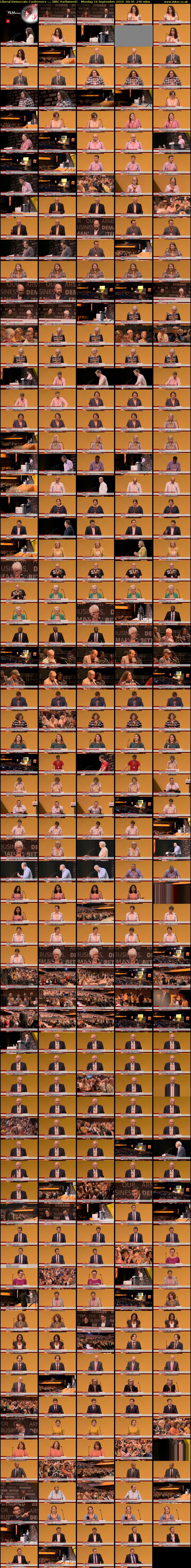Liberal Democrats Conference -... (BBC Parliament) Monday 16 September 2019 00:30 - 04:30