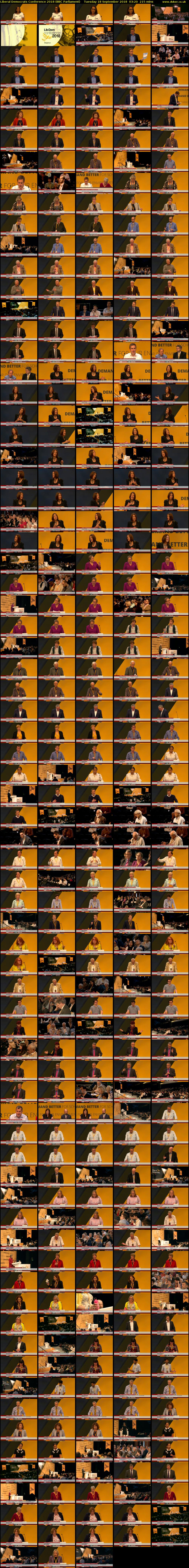 Liberal Democrats Conference 2018 (BBC Parliament) Tuesday 18 September 2018 03:20 - 06:55