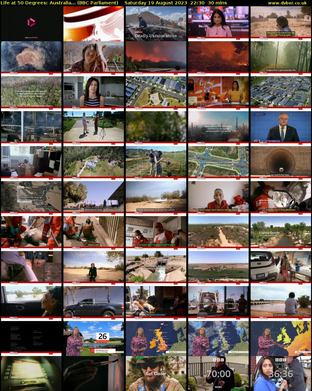 Life at 50 Degrees: Australia... (BBC Parliament) Saturday 19 August 2023 22:30 - 23:00