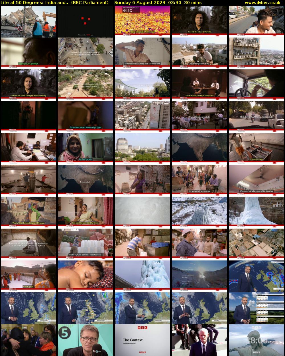 Life at 50 Degrees: India and... (BBC Parliament) Sunday 6 August 2023 03:30 - 04:00