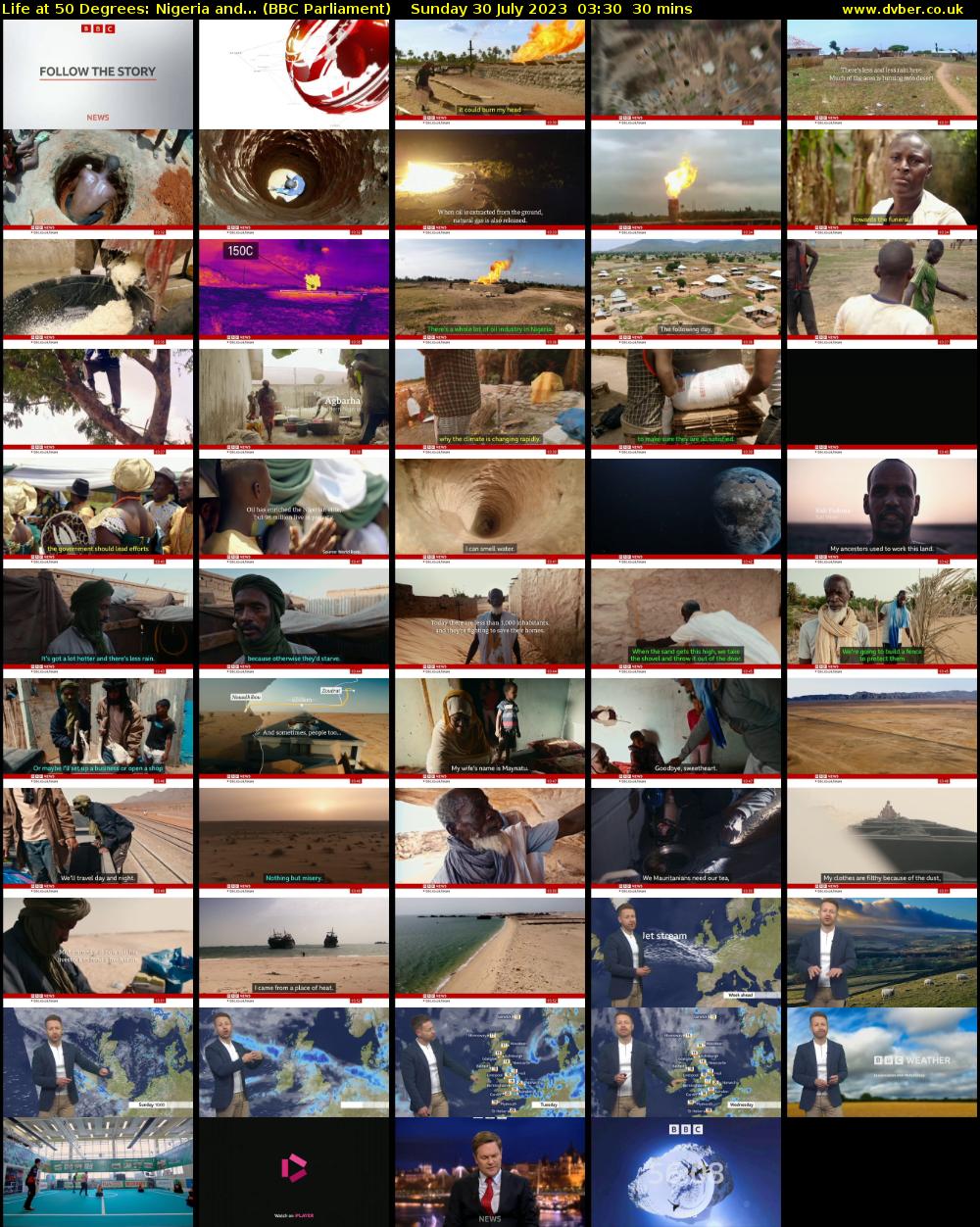 Life at 50 Degrees: Nigeria and... (BBC Parliament) Sunday 30 July 2023 03:30 - 04:00
