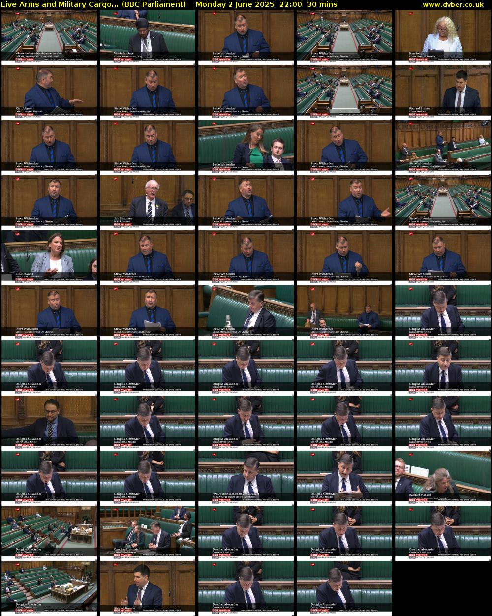 Live Arms and Military Cargo... (BBC Parliament) Monday 2 June 2025 22:00 - 22:30
