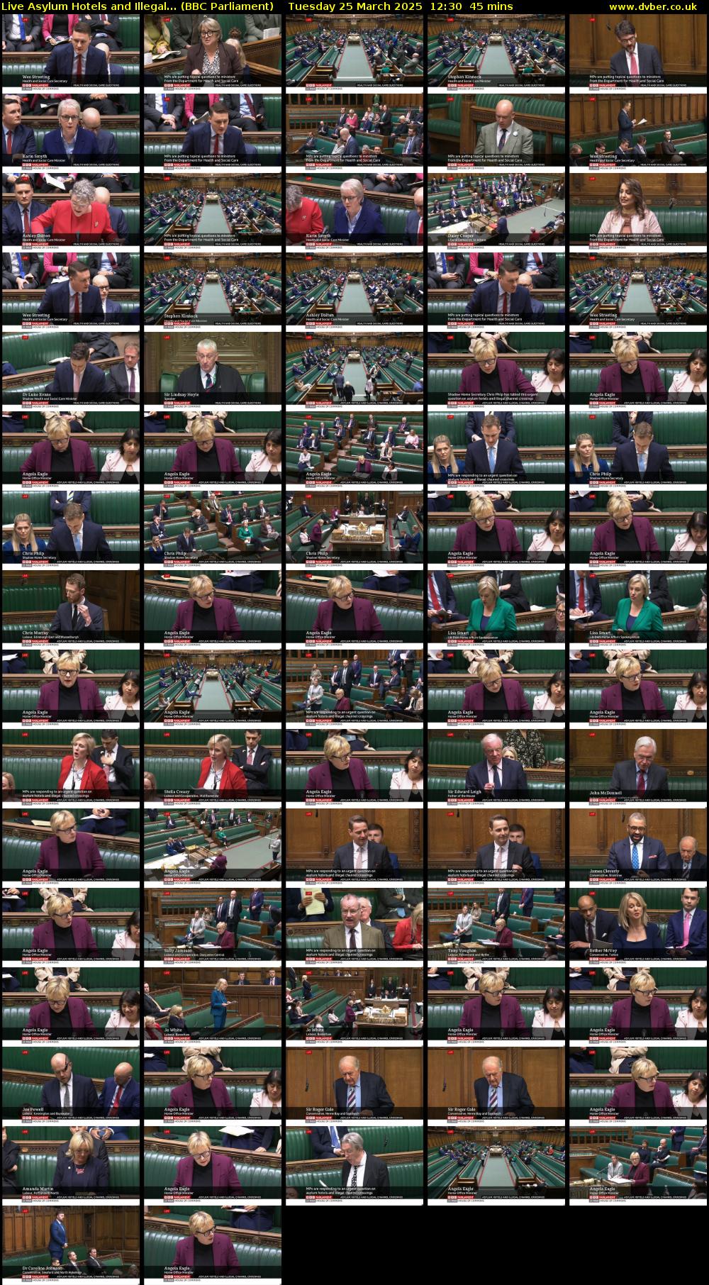 Live Asylum Hotels and Illegal... (BBC Parliament) Tuesday 25 March 2025 12:30 - 13:15