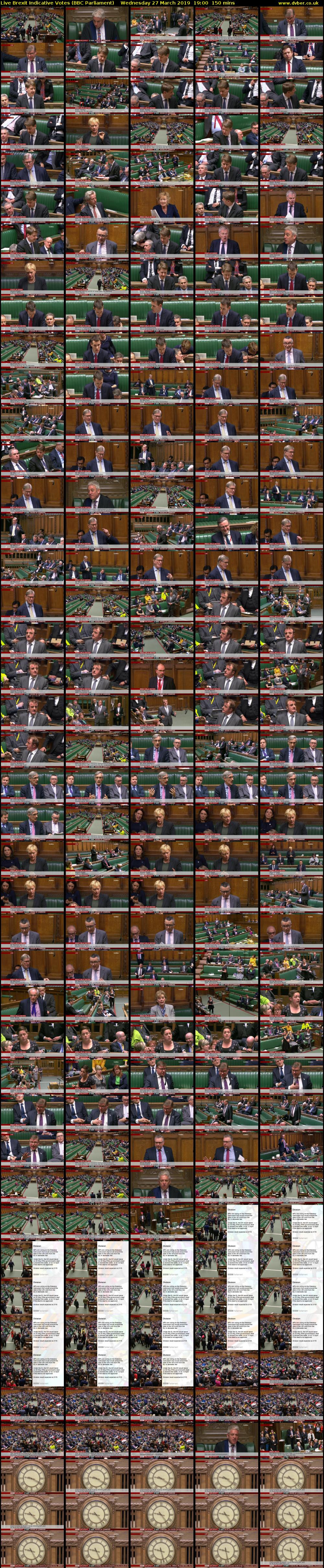 Live Brexit Indicative Votes (BBC Parliament) Wednesday 27 March 2019 19:00 - 21:30