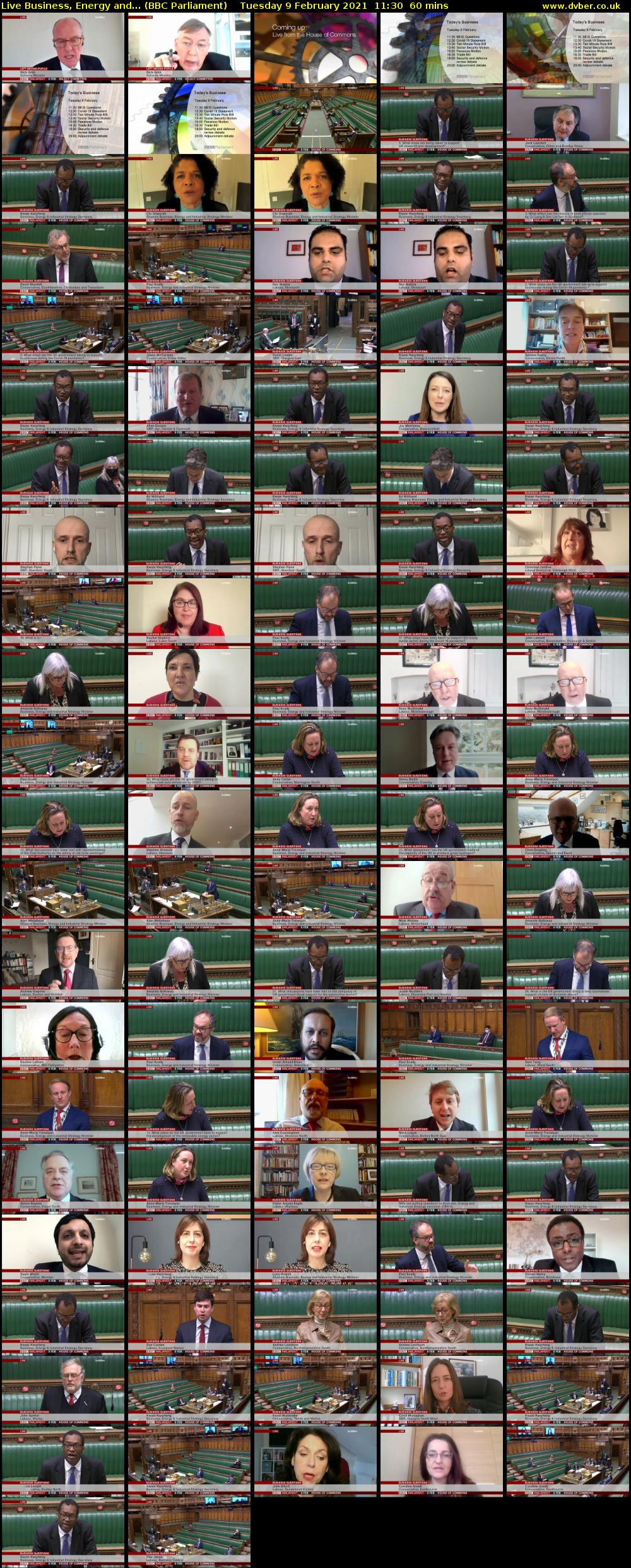Live Business, Energy and... (BBC Parliament) Tuesday 9 February 2021 11:30 - 12:30
