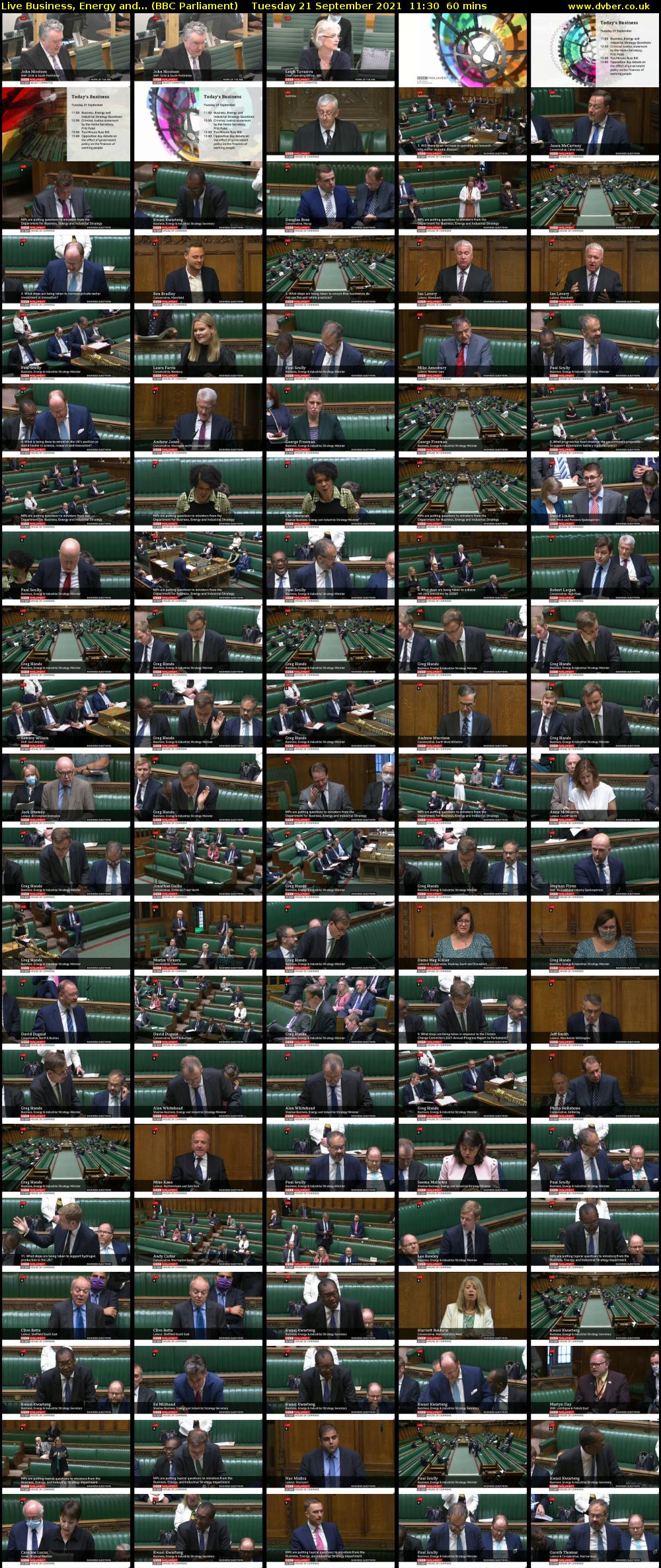 Live Business, Energy and... (BBC Parliament) Tuesday 21 September 2021 11:30 - 12:30