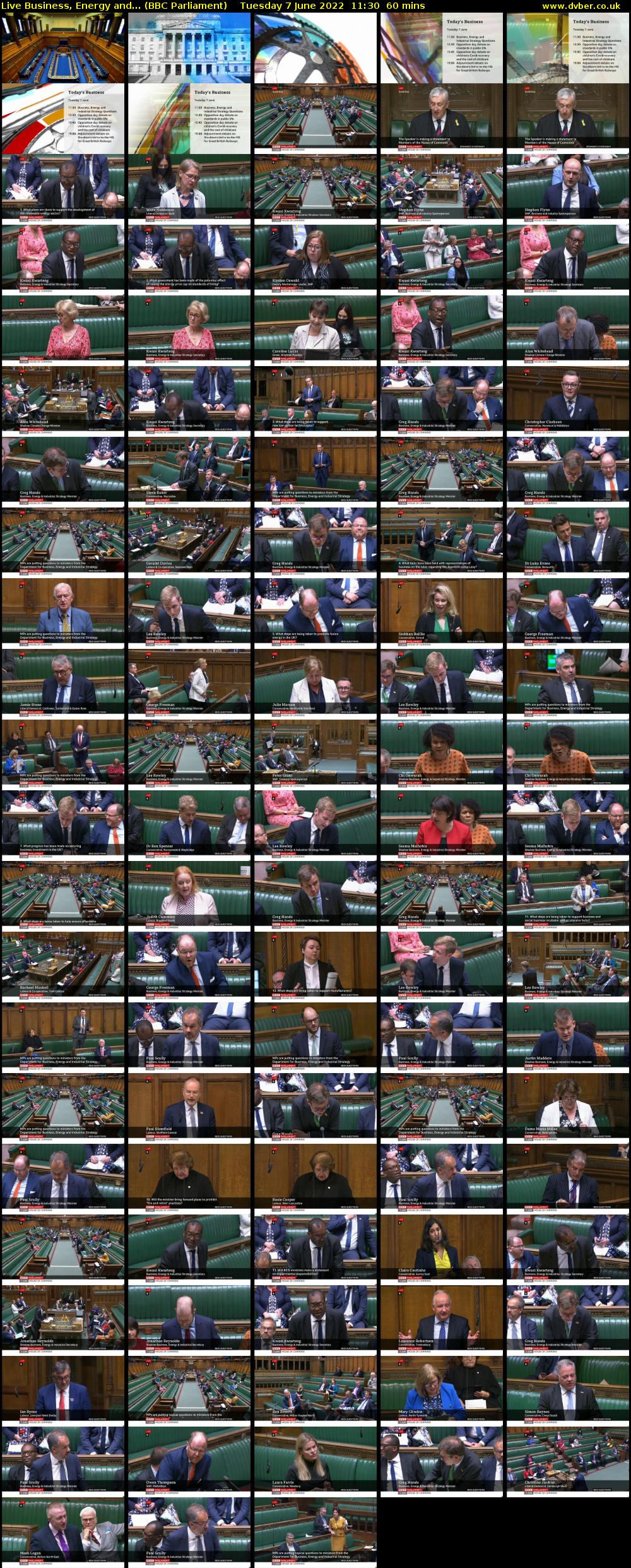 Live Business, Energy and... (BBC Parliament) Tuesday 7 June 2022 11:30 - 12:30