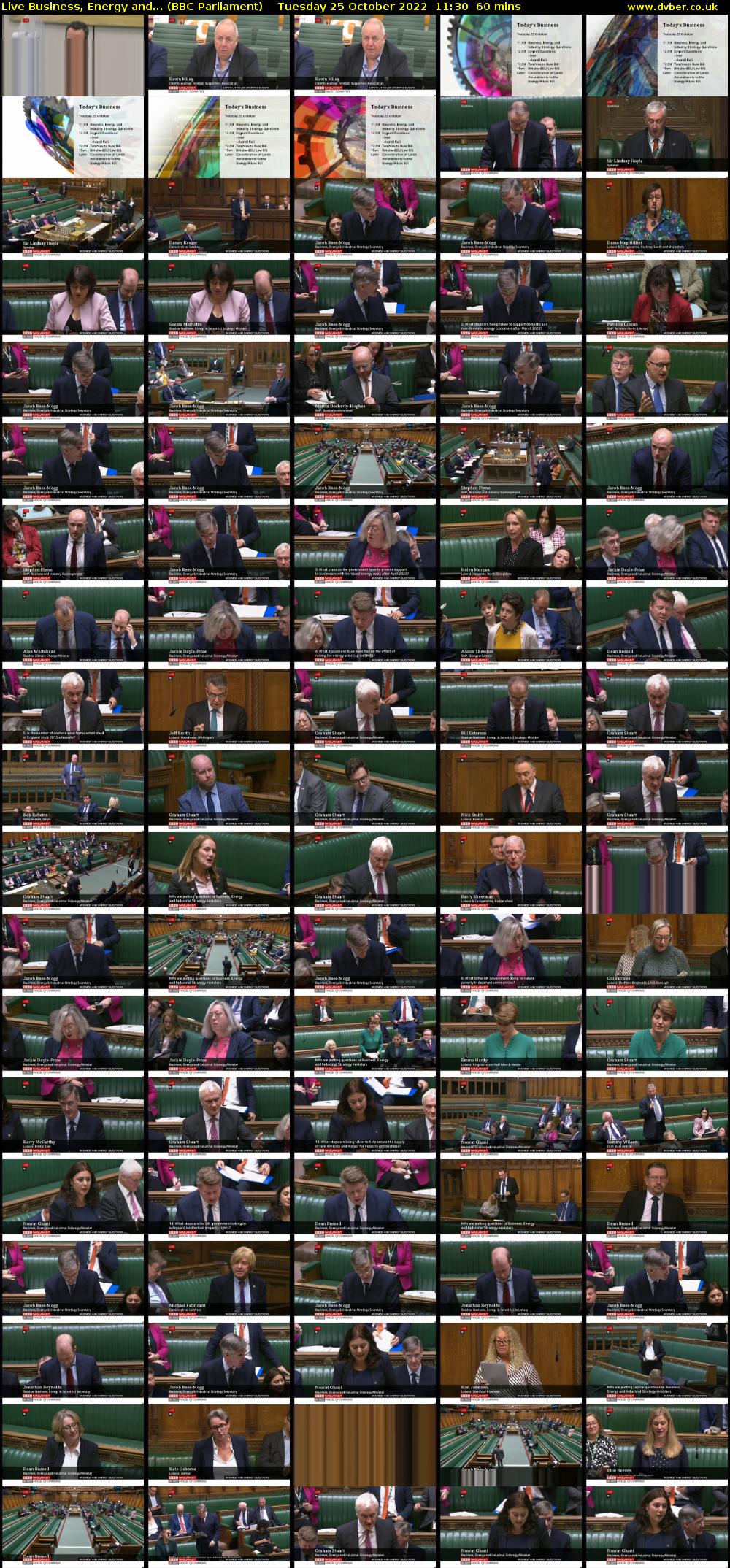 Live Business, Energy and... (BBC Parliament) Tuesday 25 October 2022 11:30 - 12:30