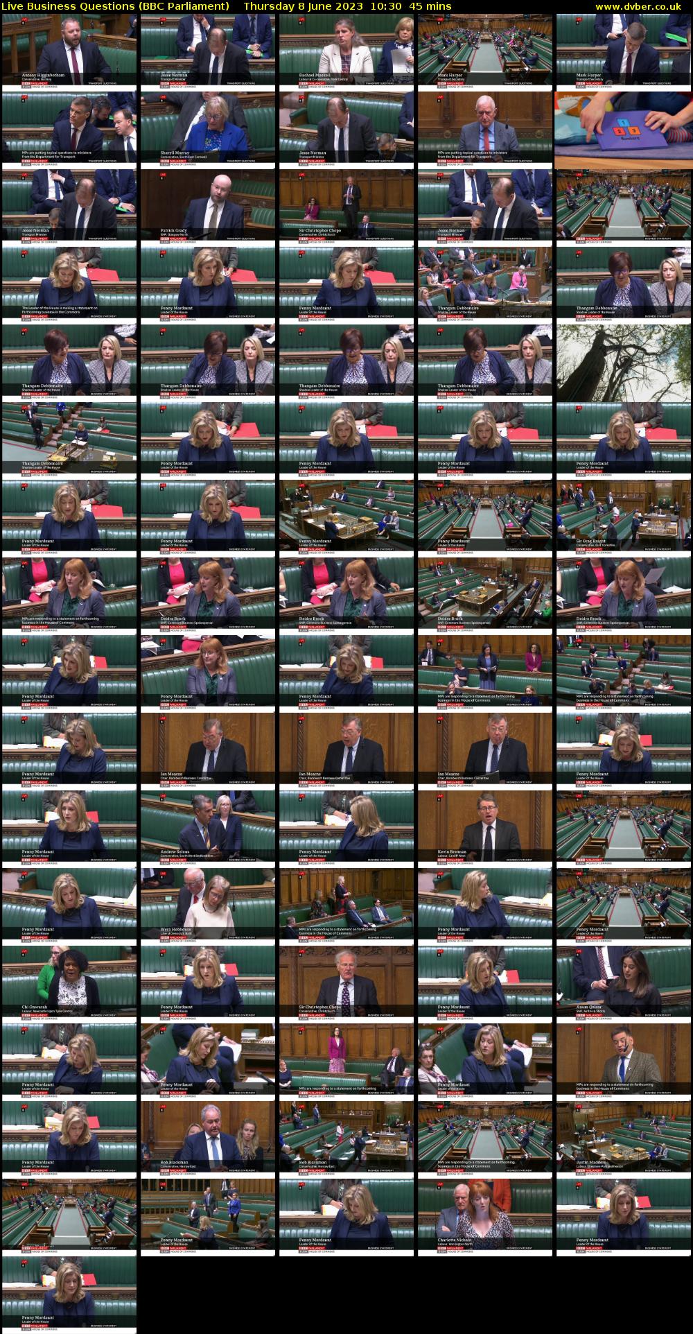 Live Business Questions (BBC Parliament) Thursday 8 June 2023 10:30 - 11:15