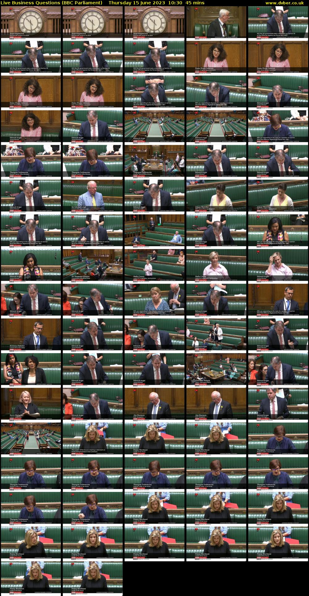 Live Business Questions (BBC Parliament) Thursday 15 June 2023 10:30 - 11:15