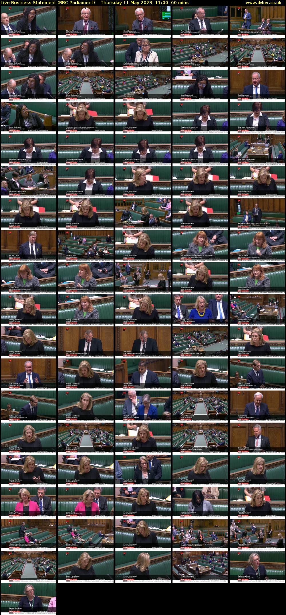 Live Business Statement (BBC Parliament) Thursday 11 May 2023 11:00 - 12:00