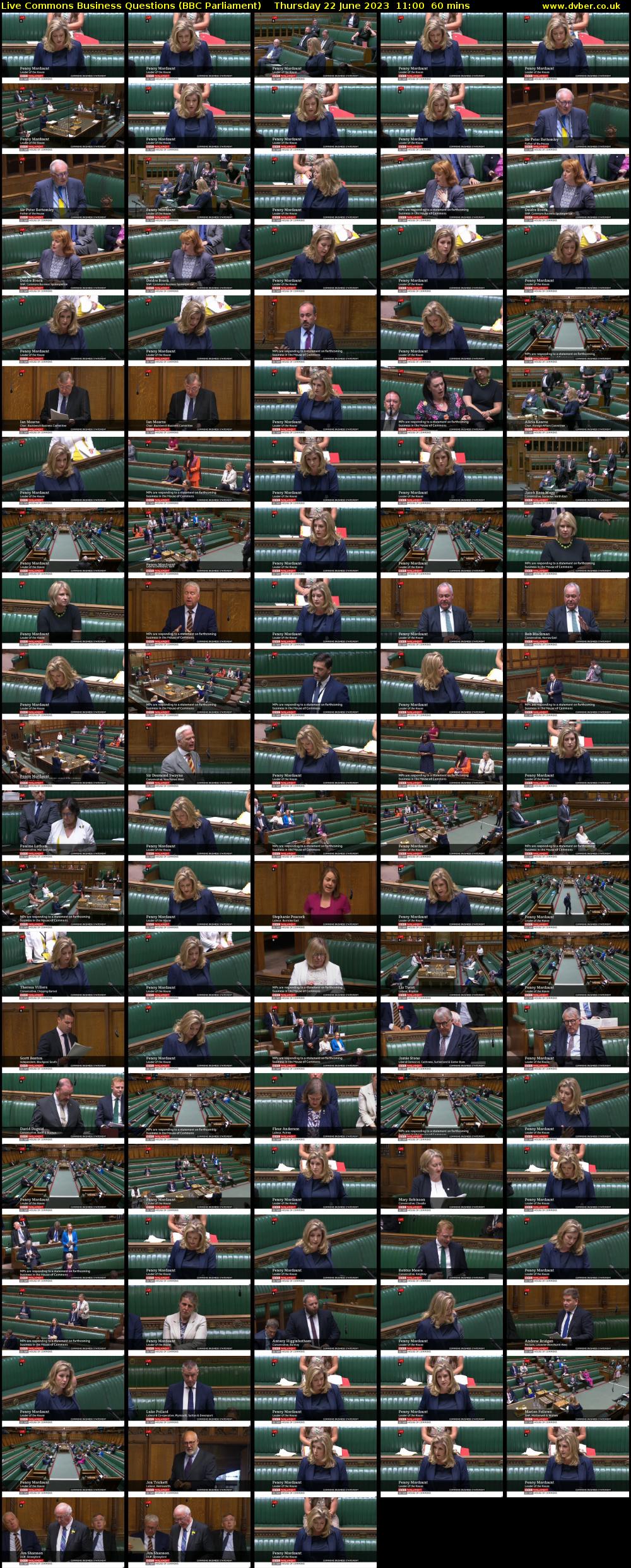 Live Commons Business Questions (BBC Parliament) Thursday 22 June 2023 11:00 - 12:00