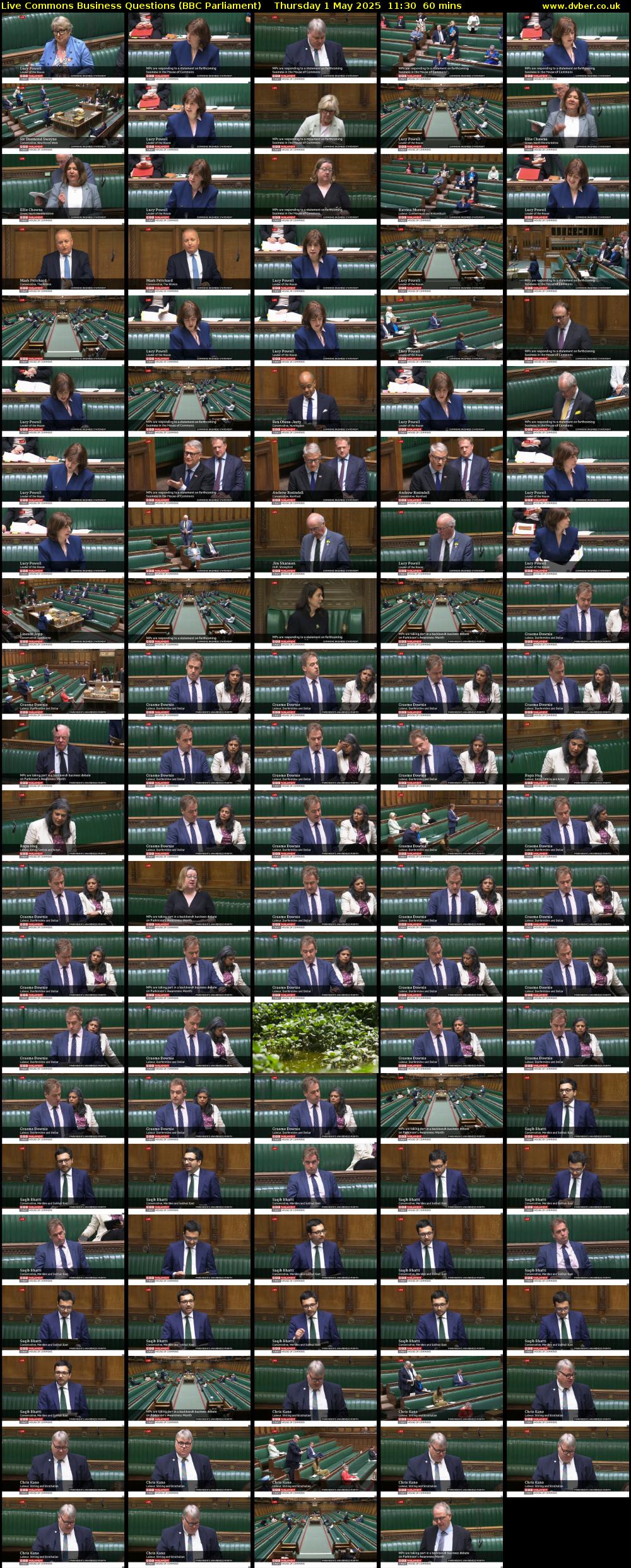 Live Commons Business Questions (BBC Parliament) Thursday 1 May 2025 11:30 - 12:30
