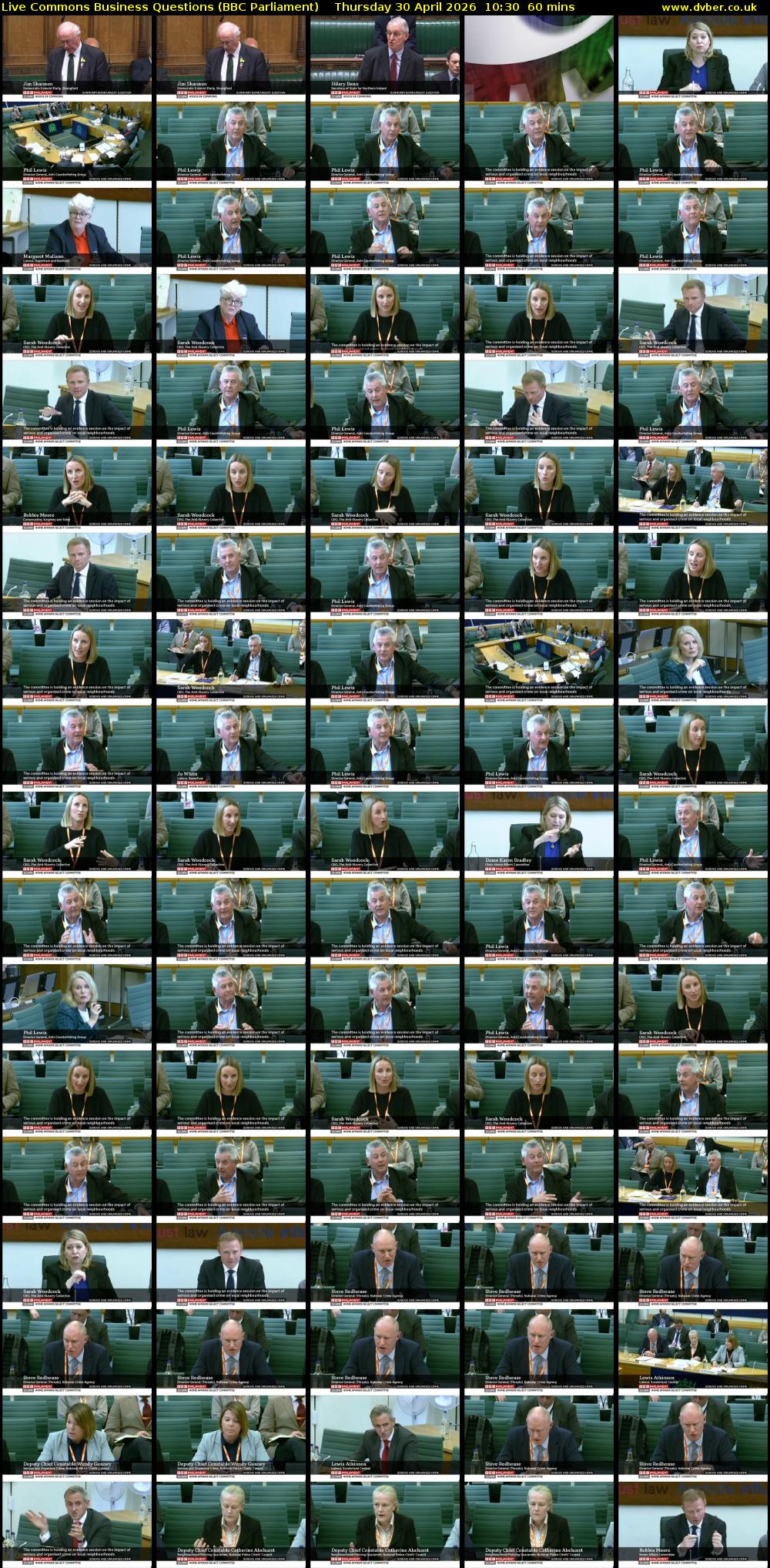 Live Commons Business Questions (BBC Parliament) Thursday 30 April 2026 10:30 - 11:30