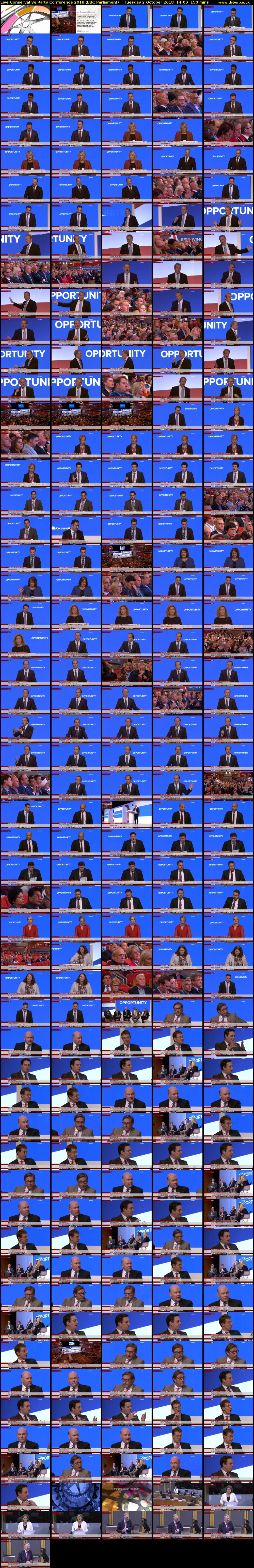 Live Conservative Party Conference 2018 (BBC Parliament) Tuesday 2 October 2018 14:00 - 16:30