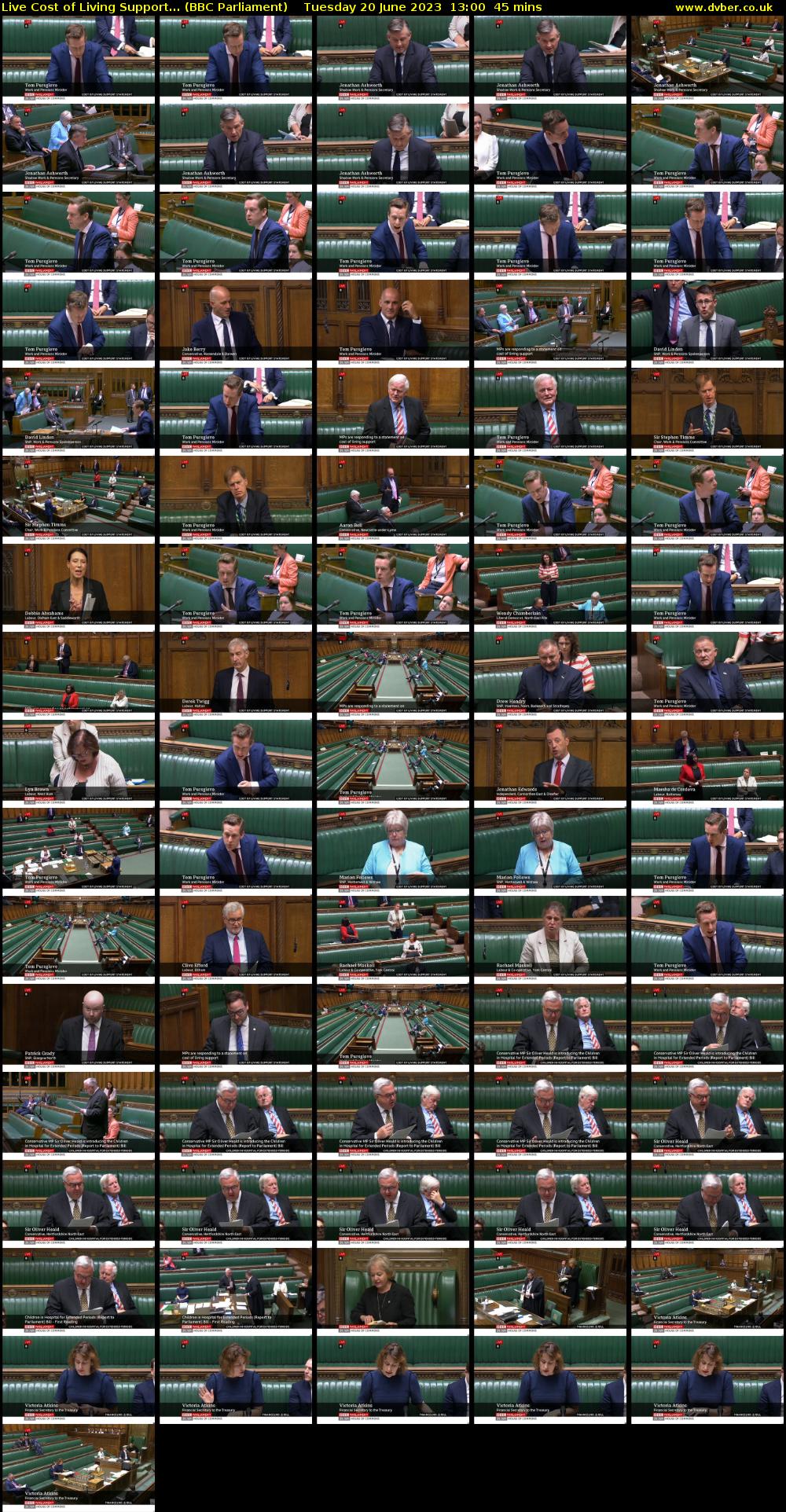 Live Cost of Living Support... (BBC Parliament) Tuesday 20 June 2023 13:00 - 13:45