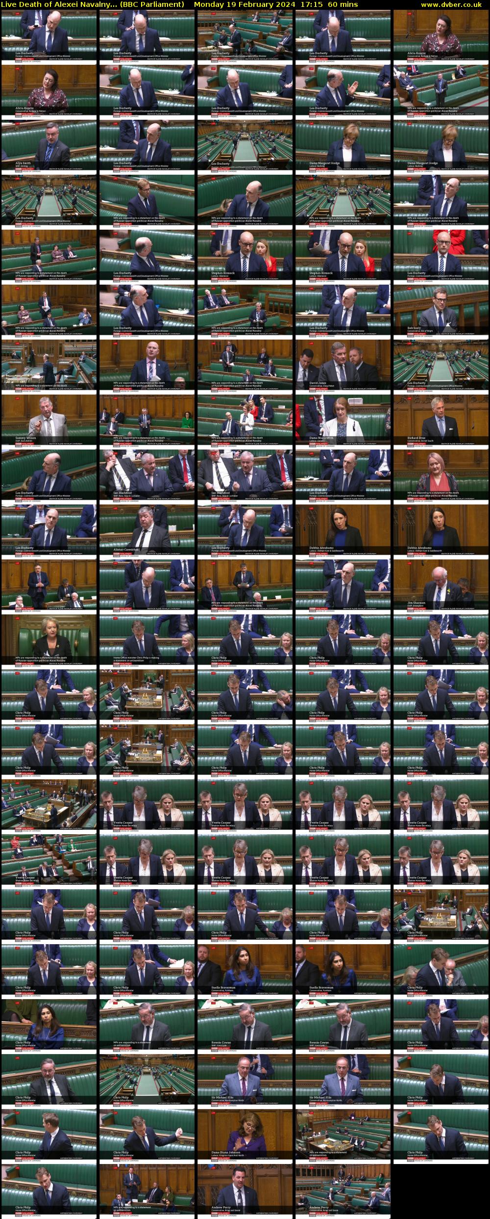 Live Death of Alexei Navalny... (BBC Parliament) Monday 19 February 2024 17:15 - 18:15
