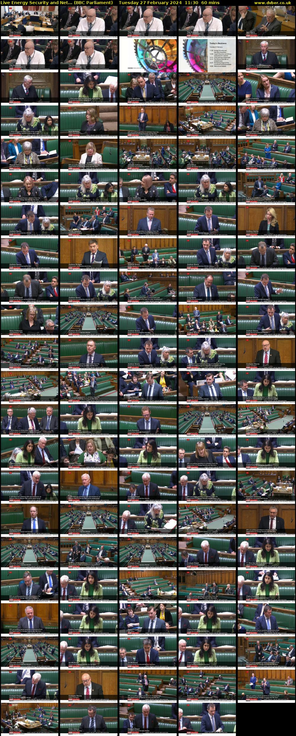 Live Energy Security and Net... (BBC Parliament) Tuesday 27 February 2024 11:30 - 12:30