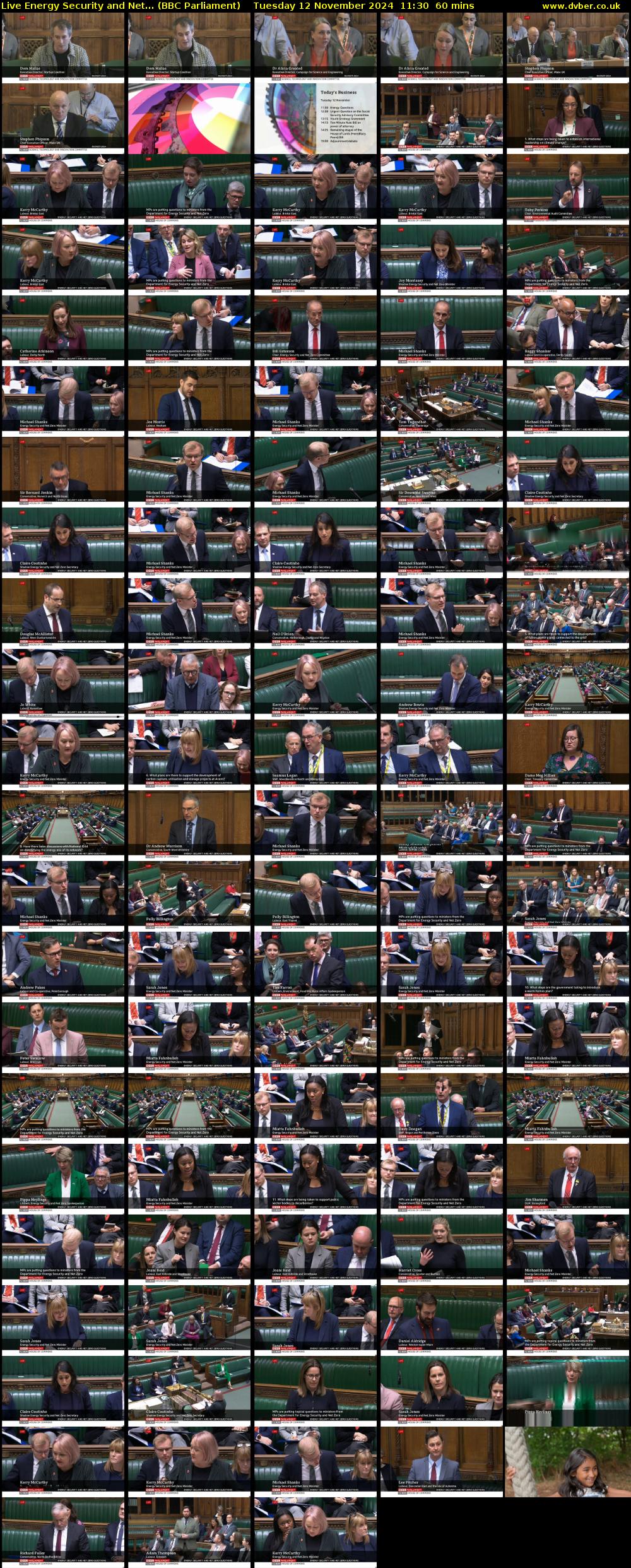 Live Energy Security and Net... (BBC Parliament) Tuesday 12 November 2024 11:30 - 12:30