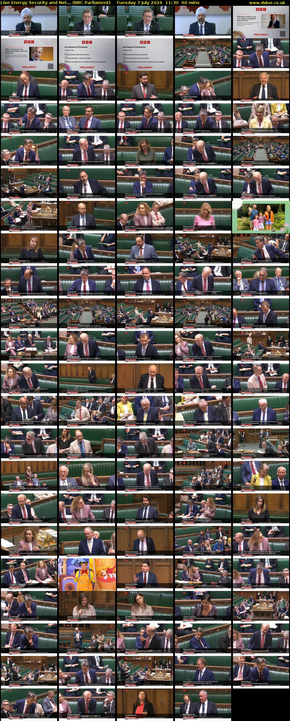 Live Energy Security and Net... (BBC Parliament) Tuesday 7 July 2026 11:30 - 12:30