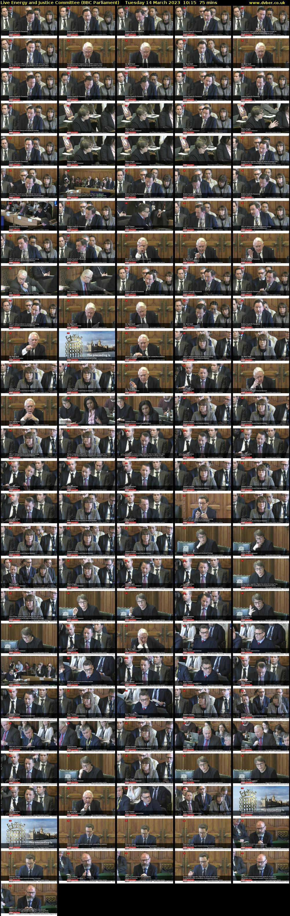 Live Energy and Justice Committee (BBC Parliament) Tuesday 14 March 2023 10:15 - 11:30
