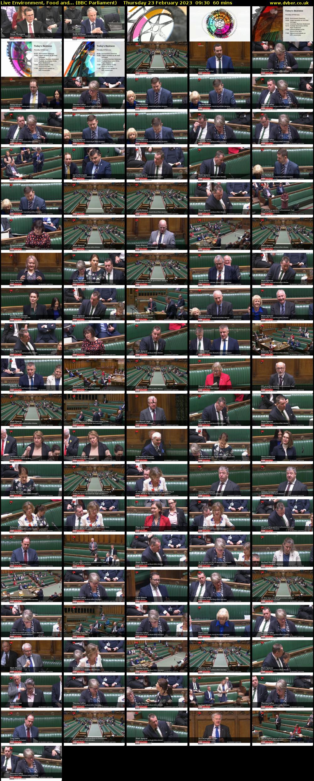 Live Environment, Food and... (BBC Parliament) Thursday 23 February 2023 09:30 - 10:30