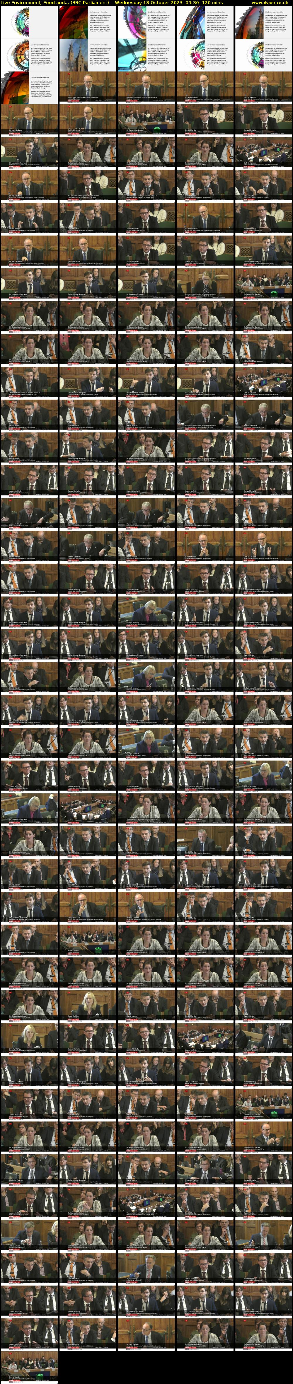Live Environment, Food and... (BBC Parliament) Wednesday 18 October 2023 09:30 - 11:30